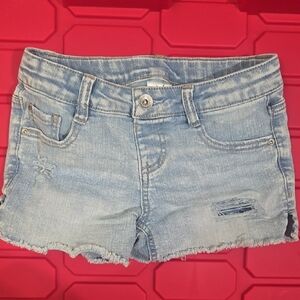 Denim Blue Girl's Shorts